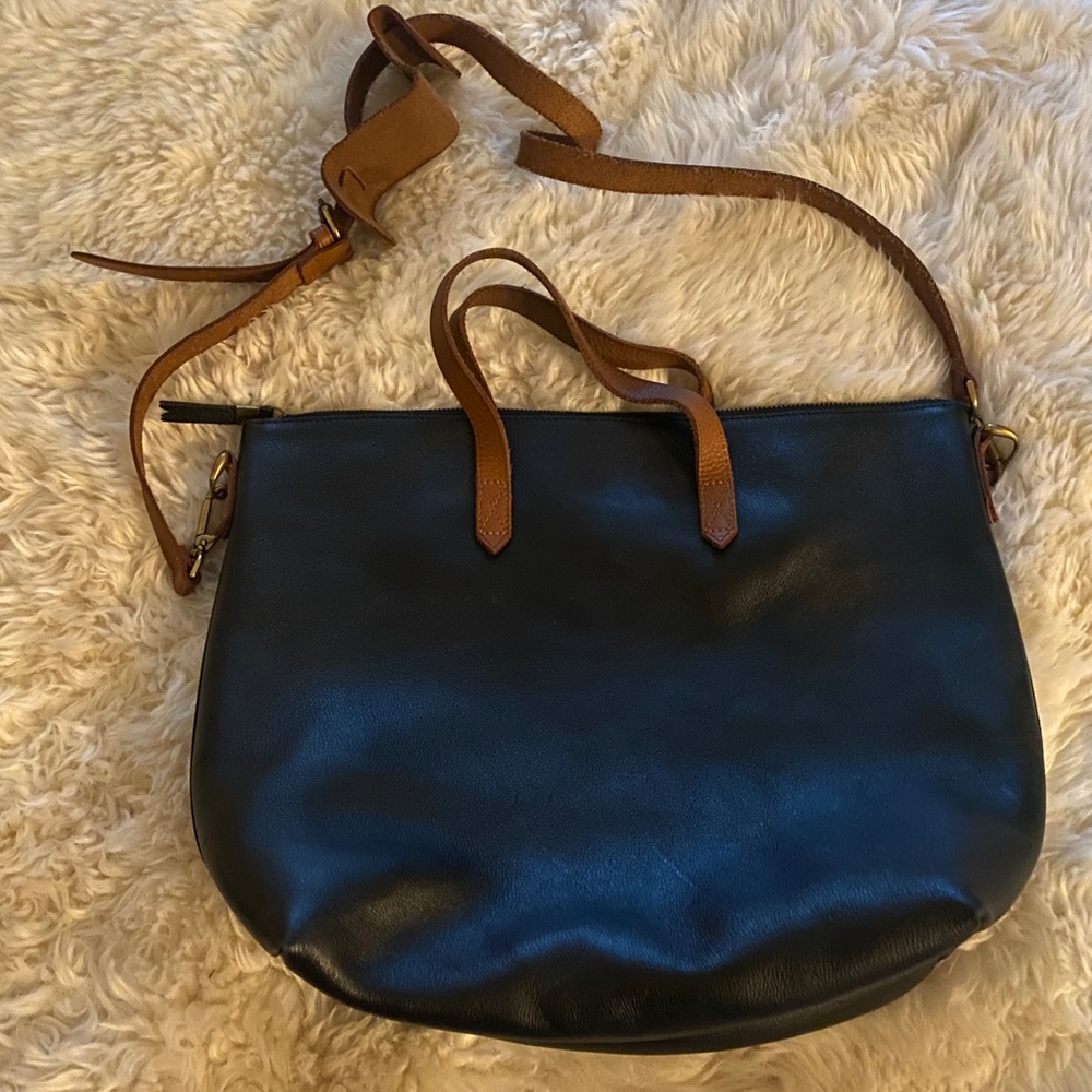 Madewell Zip Top Crossbody Transport Tote